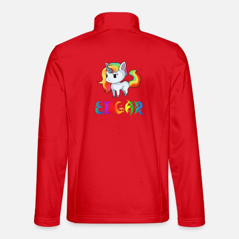 Edgar unicorn - Unisex Softshell Jacket - red