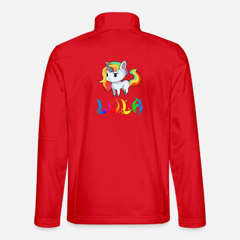 Unicorn Lola - Unisex Softshell Jacket - red