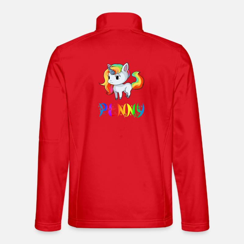 Unicorn Penny - Unisex Softshell Jacket - red