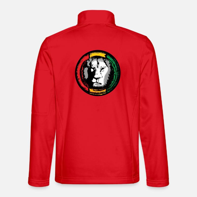 Reggae Löwe im Rasta Stil Unisex Softshelljacke