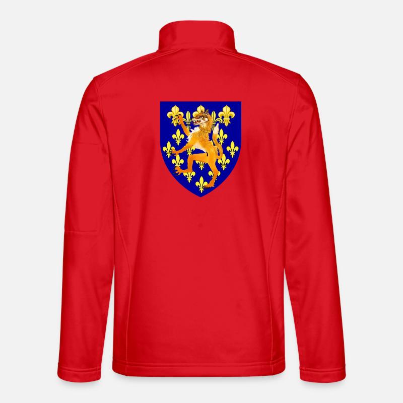 Haldel-Wappen Wolf - Unisex Softshelljacke - Rot