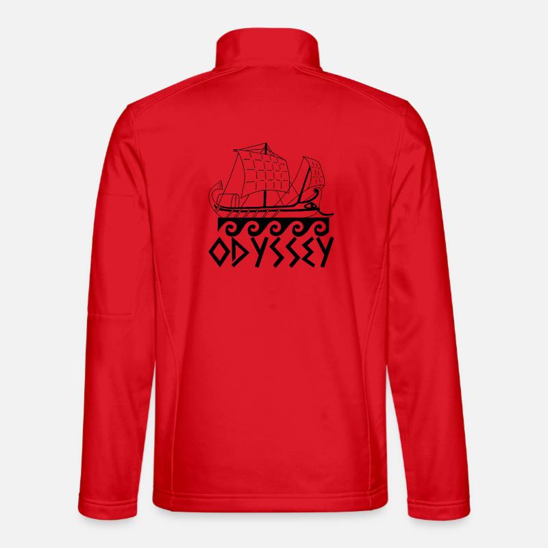 Boat and odyssey - Unisex Softshell Jacket - red