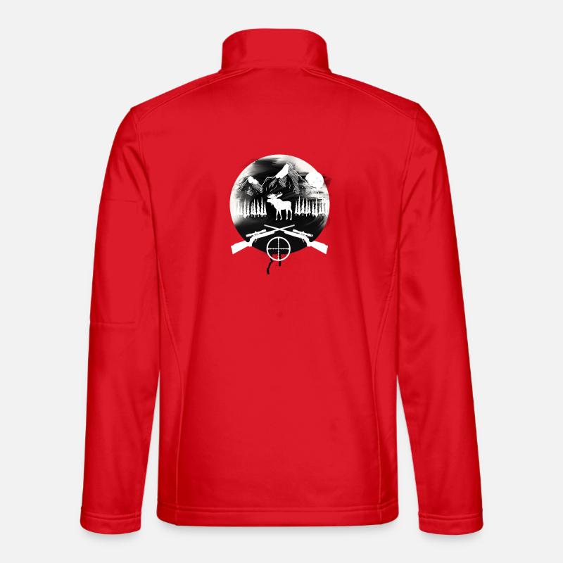 Jäger Jagen Elch - Unisex Softshelljacke - Rot