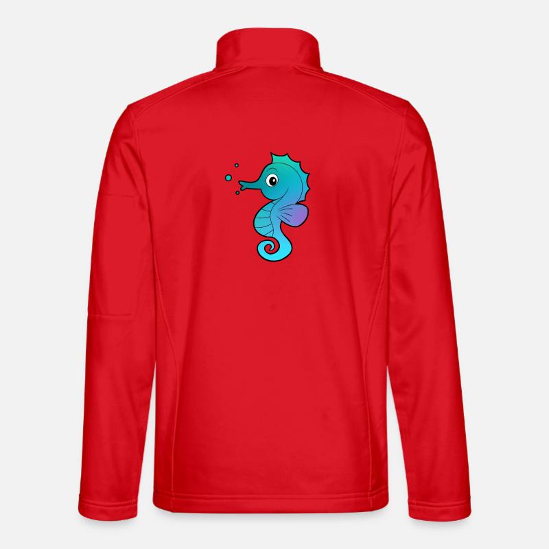 Seahorse seahorse - Unisex Softshell Jacket - red