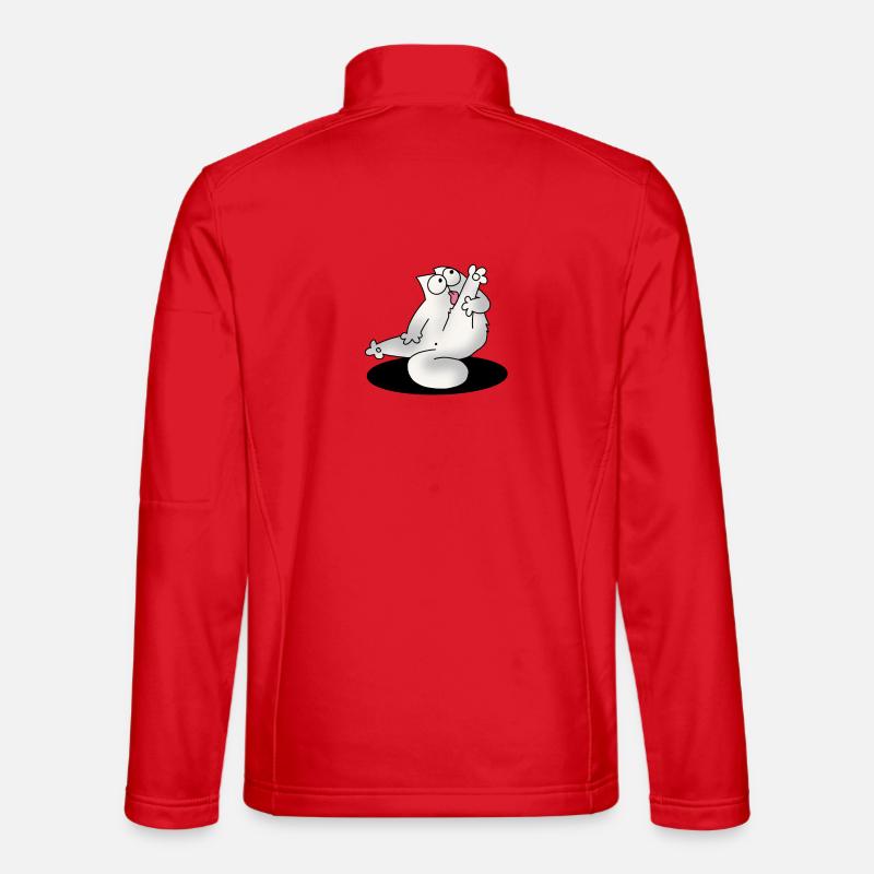Chat drôle chats chaton cadeau - Veste en tissu softshell Unisexe - rouge