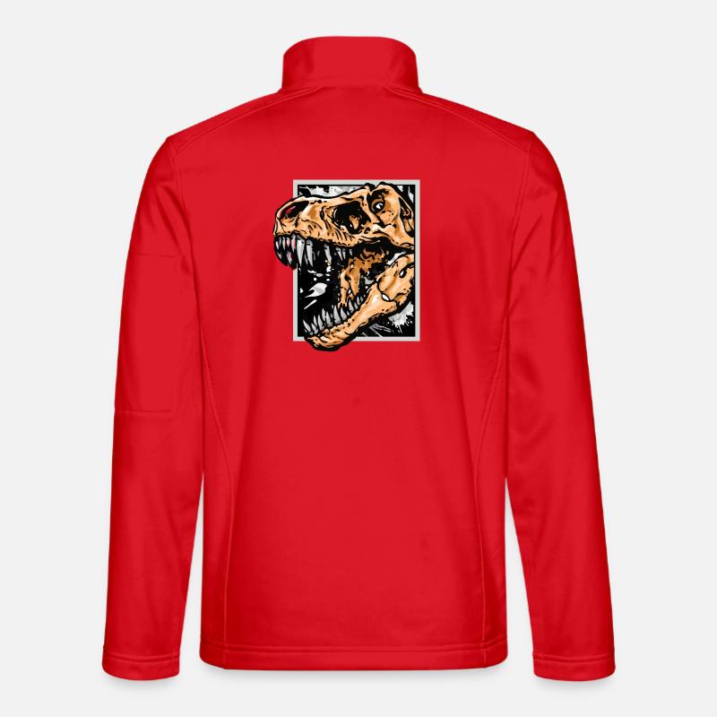 Dinosaures / T-Rex / Trex / Idée cadeau - Veste en tissu softshell Unisexe - rouge