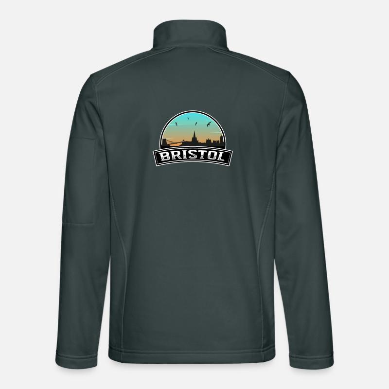 Bristol England Skyline British Souvenir Unisex Softshell Jacket