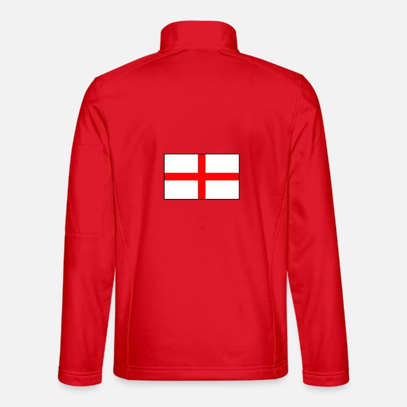England flag - Unisex Softshell Jacket - red