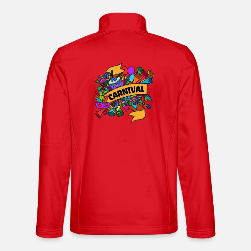 Carnaval Masques Carnaval défilé Veste en tissu softshell Unisexe
