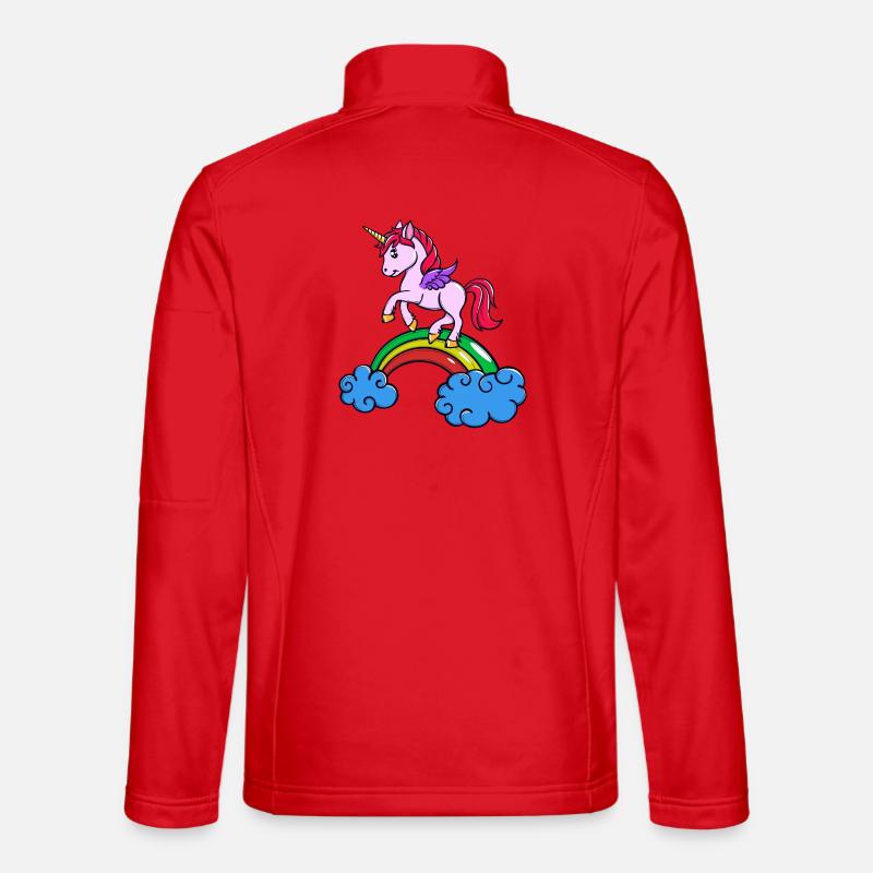 Animal unicorn - Unisex Softshell Jacket - red