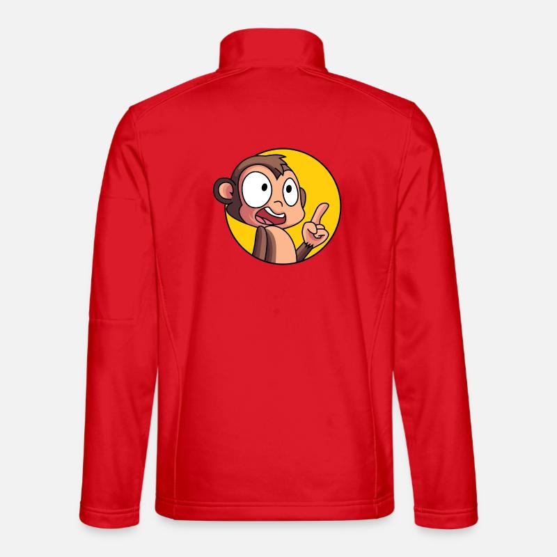 Schlaues Äffchen - Unisex Softshelljacke - Rot
