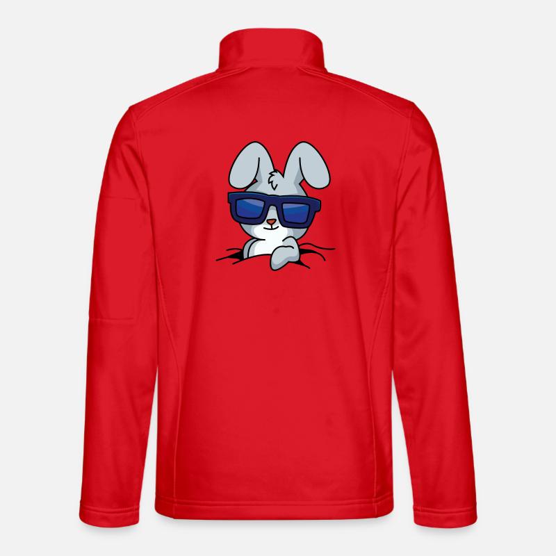 Cooler Hase - Unisex Softshelljacke - Rot