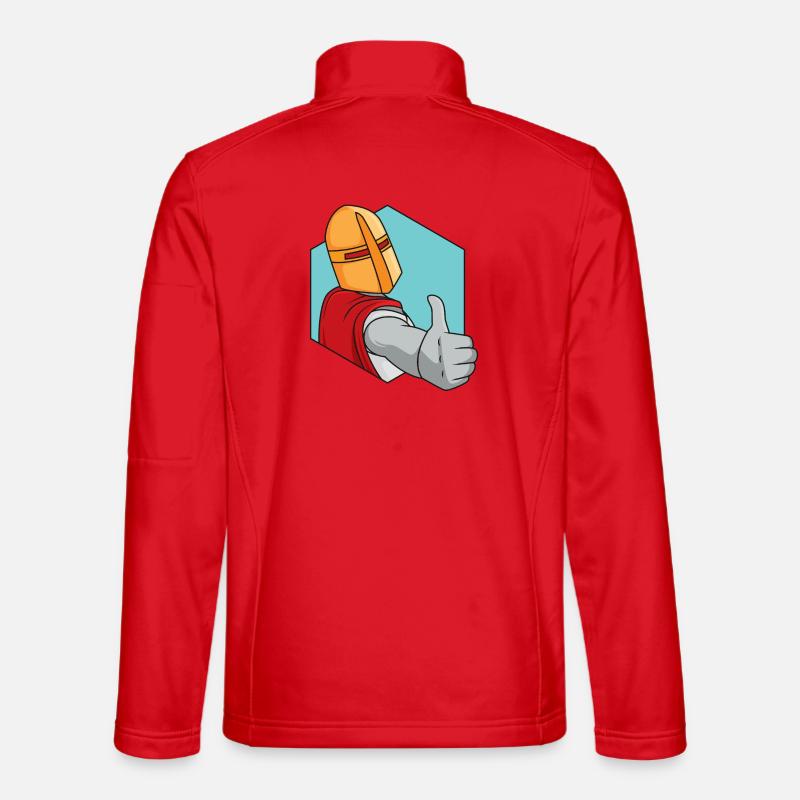 Knight thumbs up - Unisex Softshell Jacket - red