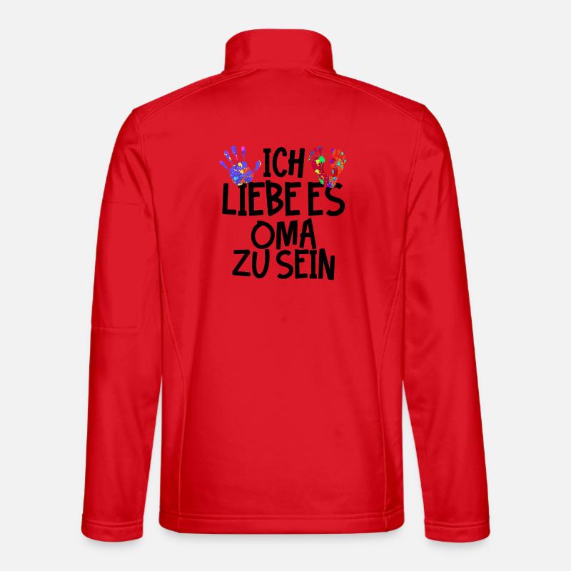 Rentnerin Oma Statement Alte Frau Großmutter - Unisex Softshelljacke - Rot