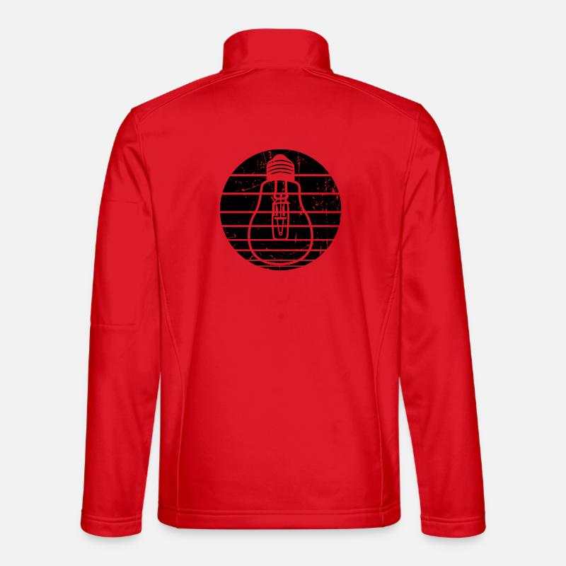 Light bulb - Unisex Softshell Jacket - red