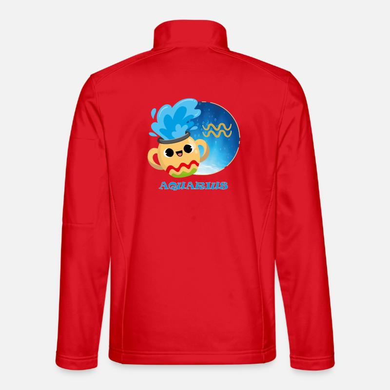 Sternzeichen Wassermann - Unisex Softshelljacke - Rot