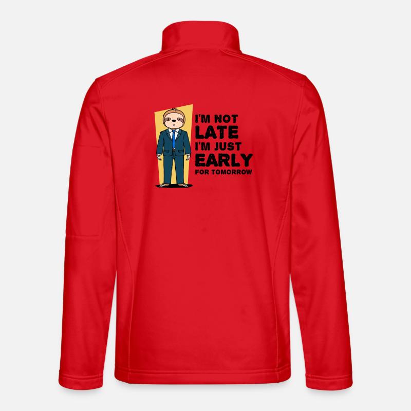 Animal Sloth Humorous Statement Snail's pace Unisex Softshell Jacket
