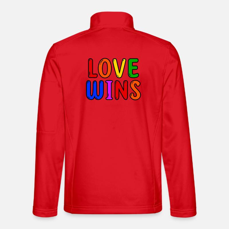 Lgbt Liebe Statement Regenbogen Schwul Lesbisch Unisex Softshelljacke