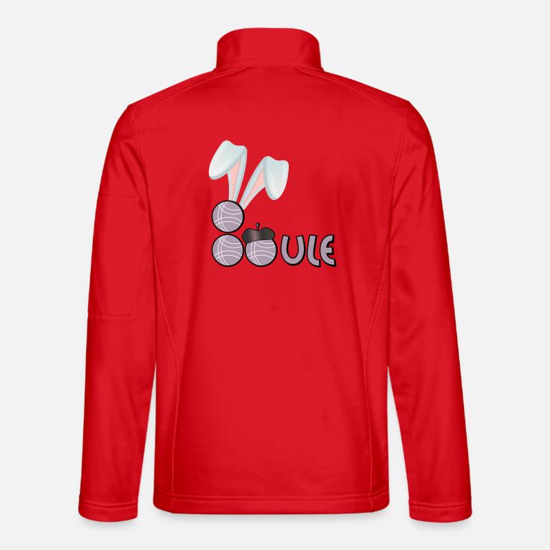 Happy Easter - BALL - Pétanque - Unisex Softshell Jacket - red