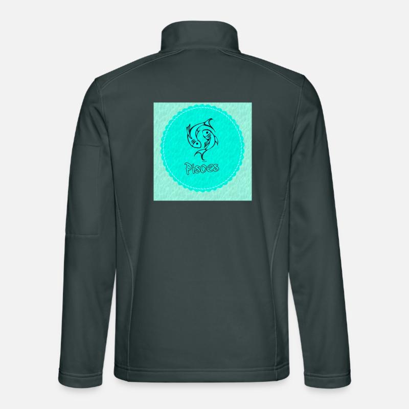 Poissons Veste en tissu softshell Unisexe