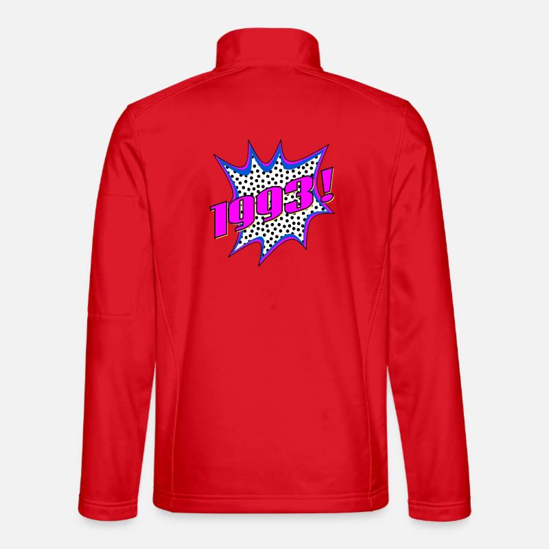 LETTRAGE POP ART MILLÉSIME 1993 Veste en tissu softshell Unisexe