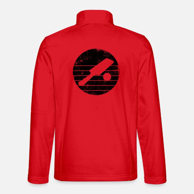 Cricket bat and ball - Unisex Softshell Jacket - red
