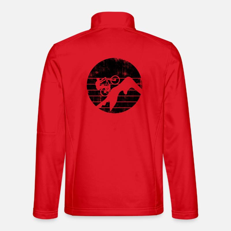 Mountain biker sketch Unisex Softshell Jacket
