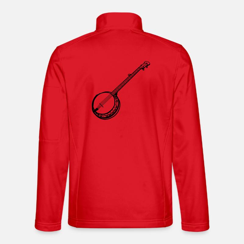 Banjo Sketch Unisex Softshell Jacket