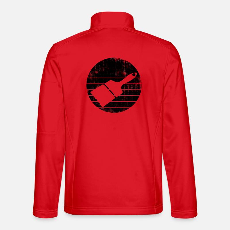 Maler Pinsel - Unisex Softshelljacke - Rot
