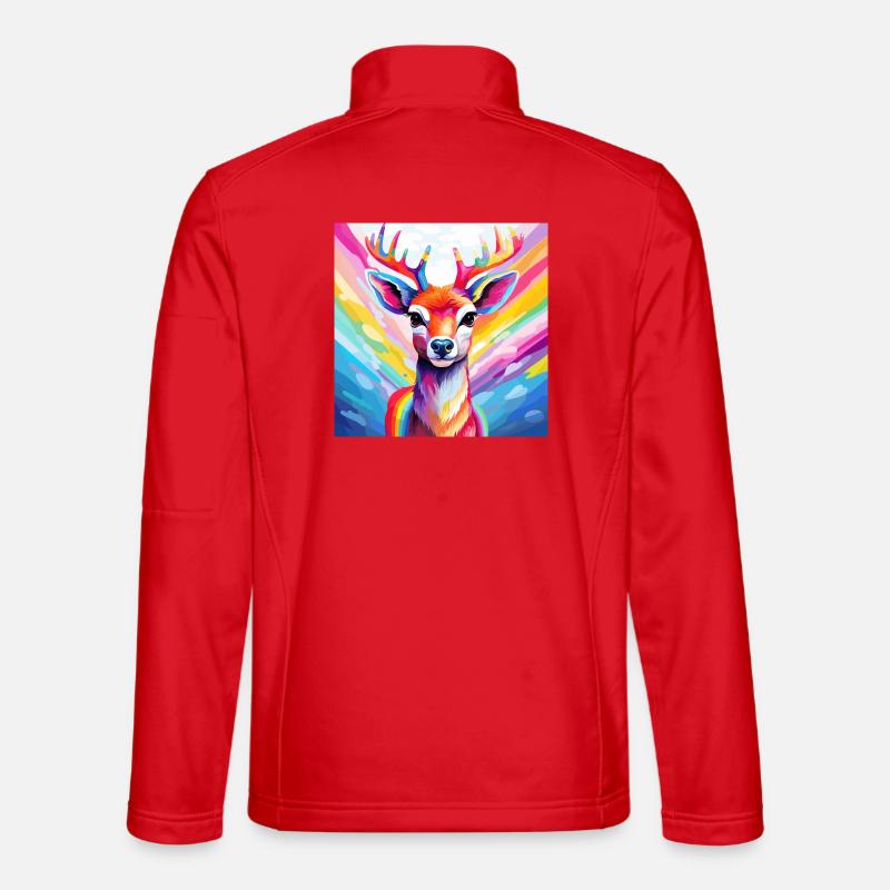 Pride Reindeer - Unisex Softshell Jacket - red