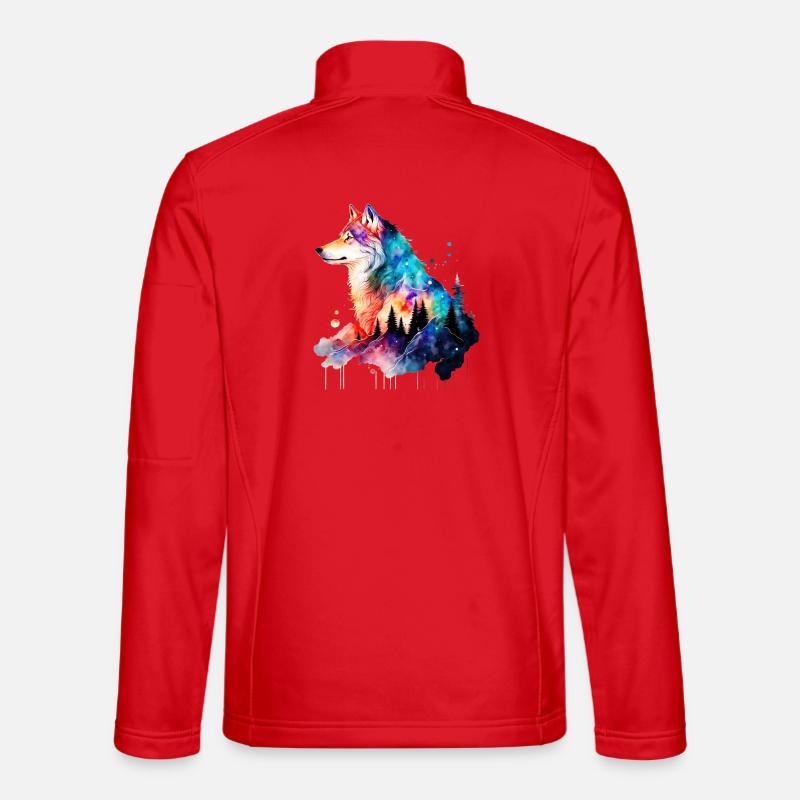 Wolf - Unisex Softshelljacke - Rot