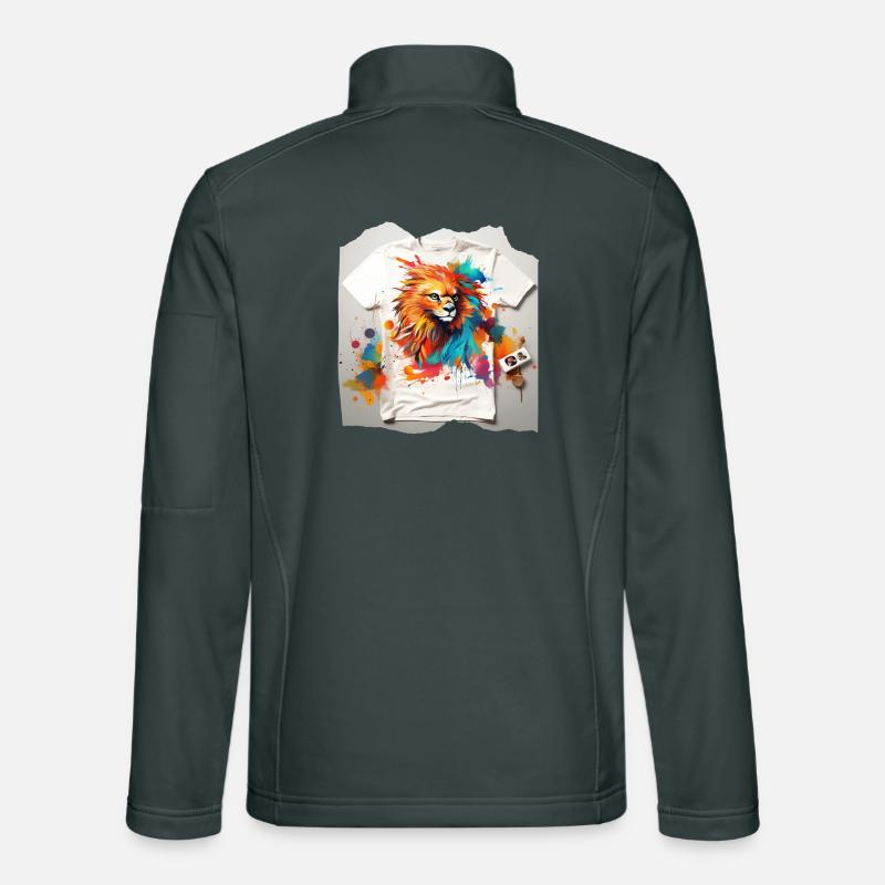 Painted lion Unisex Softshell Jacket