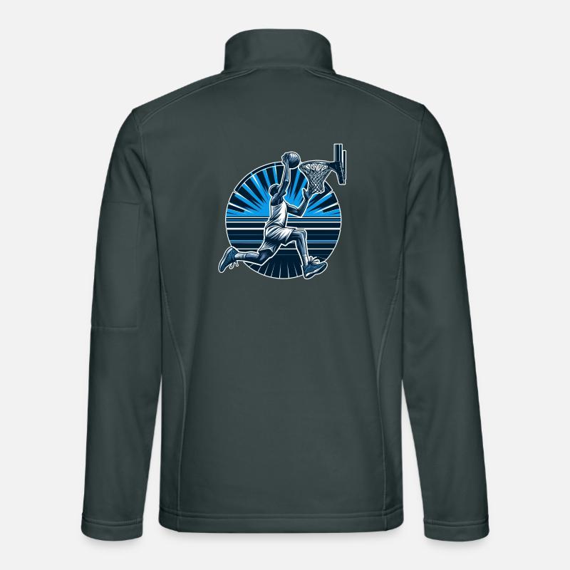 Cadeau de dunk de basket-ball Veste en tissu softshell Unisexe