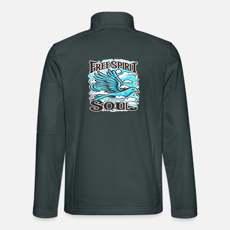 Incroyable oiseau du ciel avec l’ libre et l’âme Veste en tissu softshell Unisexe
