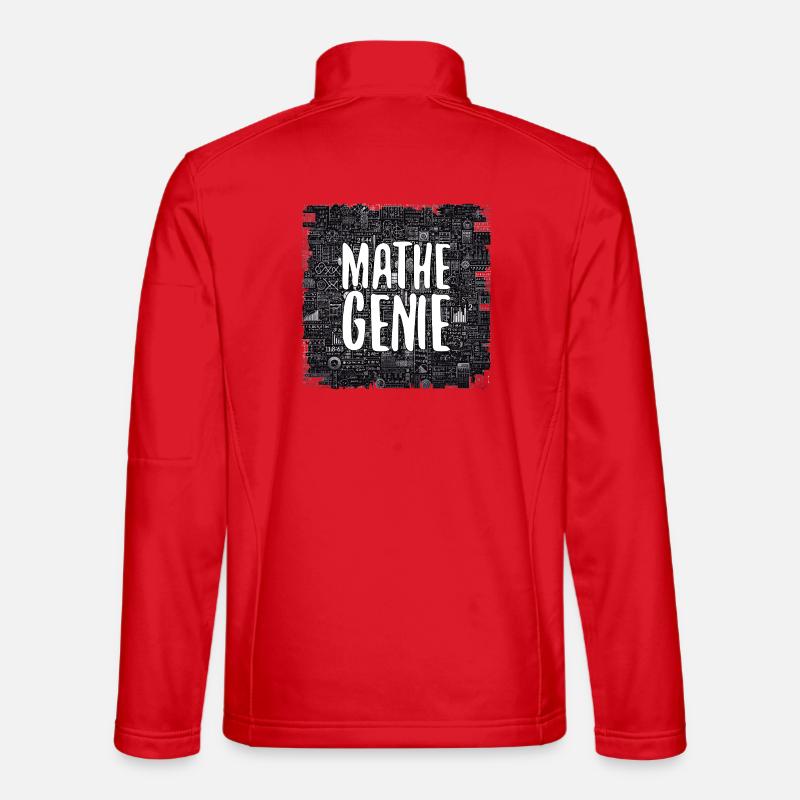 Mathe-Genie Mathematik Genie Mathe Geschenk - Unisex Softshelljacke - Rot