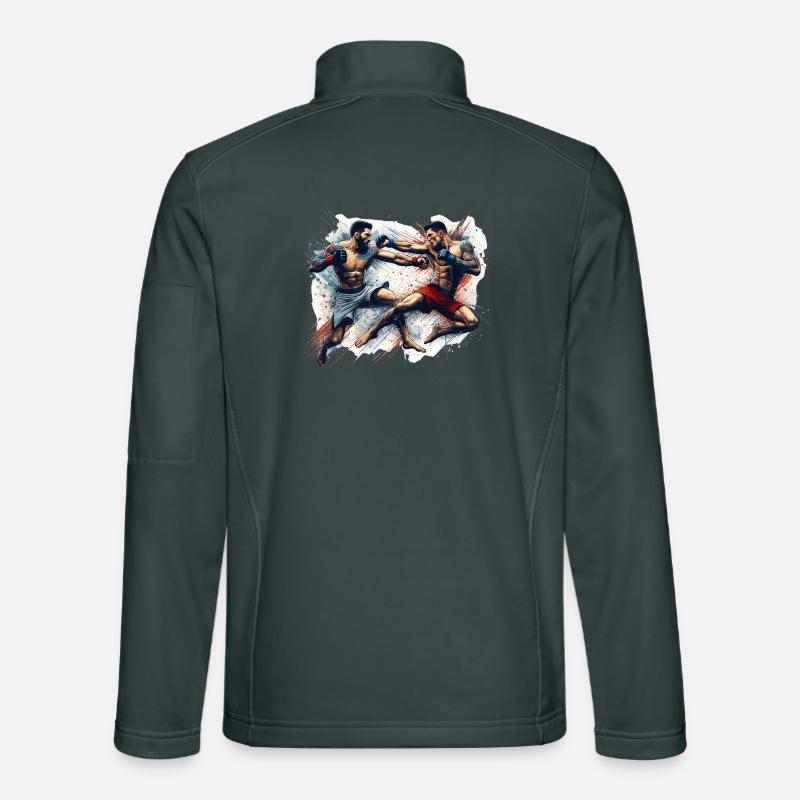 MMA Arts martiaux mixtes Combat Combattant Boxe Gesch Veste en tissu softshell Unisexe