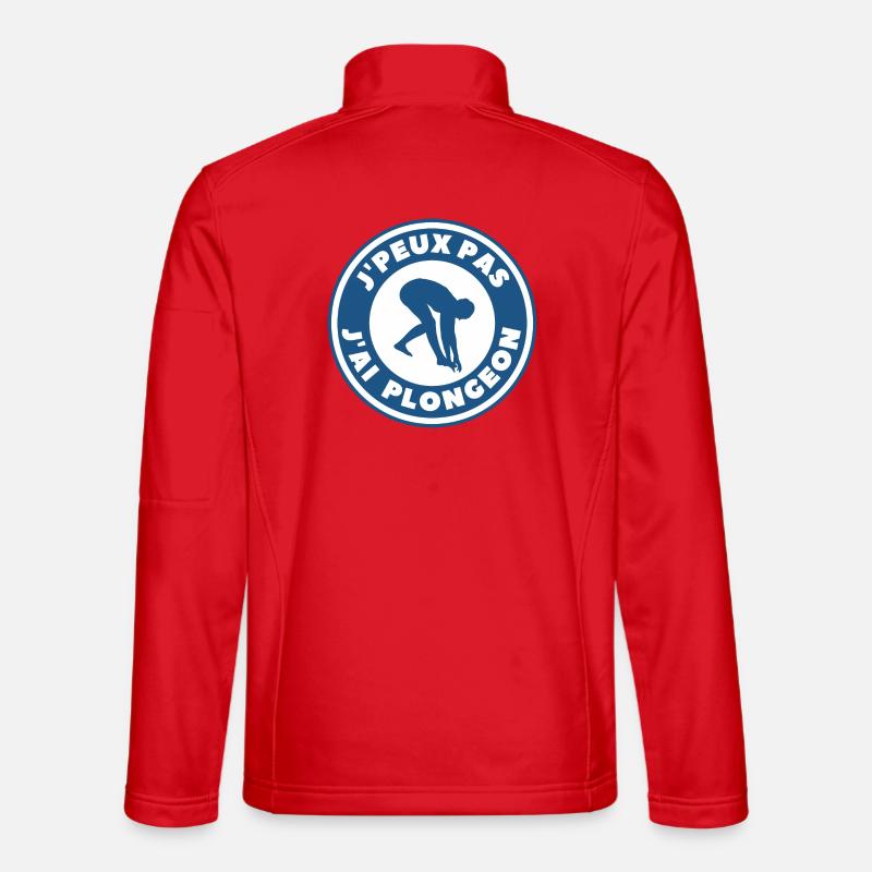 I can't I dived - Unisex Softshell Jacket - red