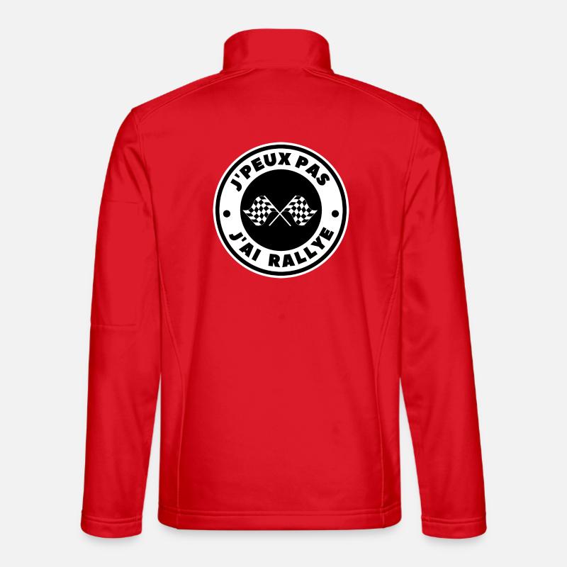 Je peux pas j'ai rallye - Veste en tissu softshell Unisexe - rouge