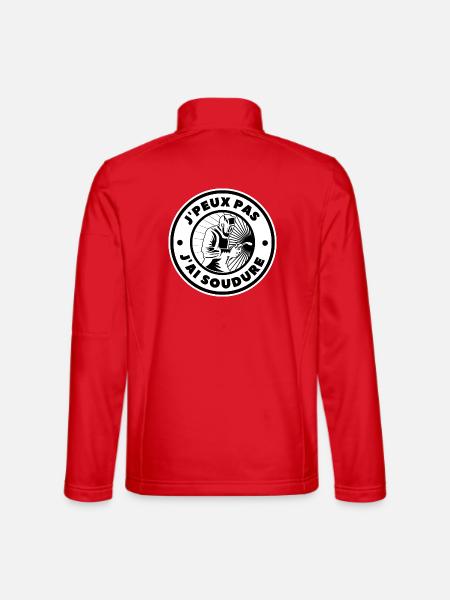 Ich kann nicht, ich habe gelötet - Unisex Softshelljacke - Rot