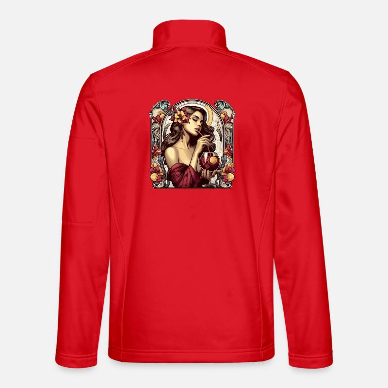 Sangria Spain Portugal Gift - Unisex Softshell Jacket - red