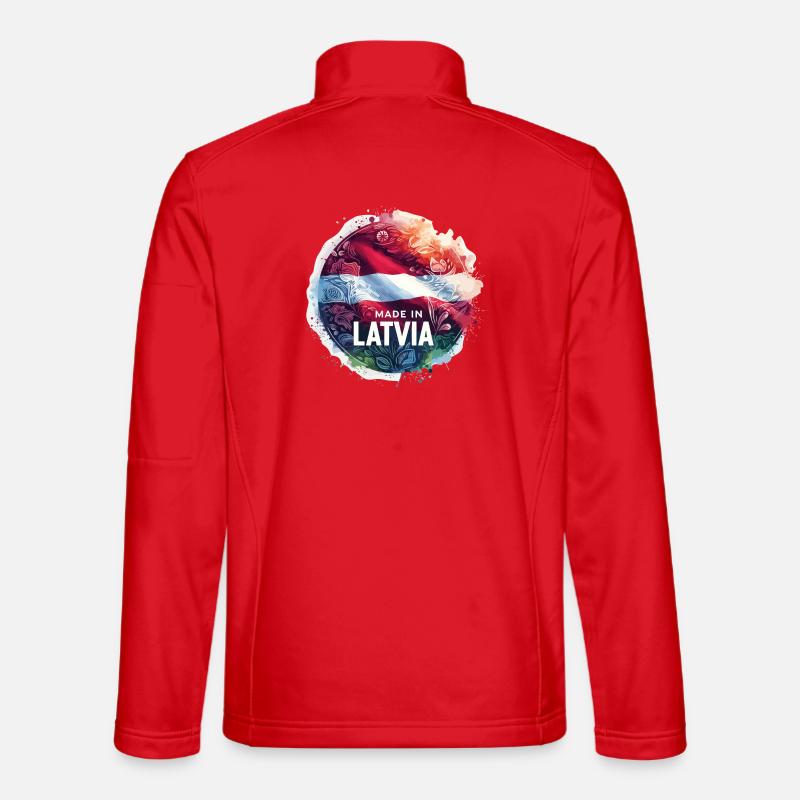 Made in Lettland Geschenk - Unisex Softshelljacke - Rot