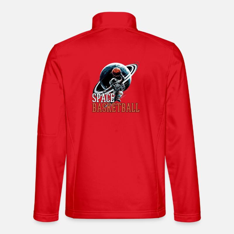 Cadeau d’astronaute de basket-ball de l’espace Veste en tissu softshell Unisexe