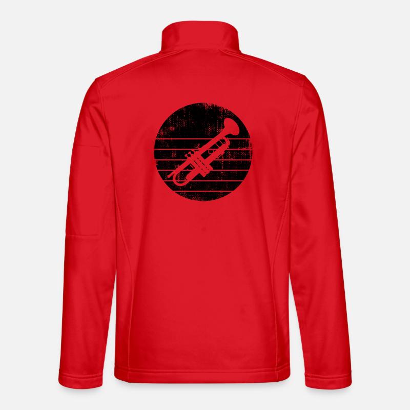 Trompete - Unisex Softshelljacke - Rot