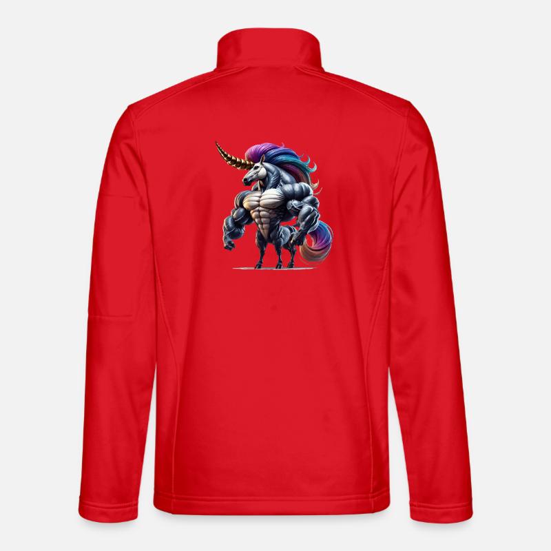 Super licorne - Veste en tissu softshell Unisexe - rouge
