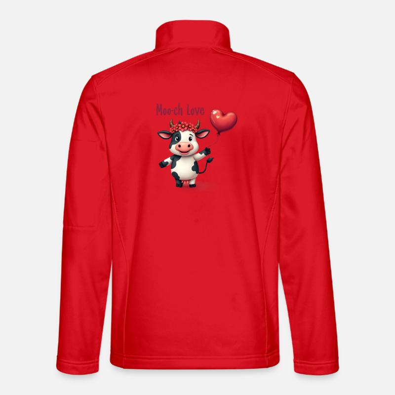Moo-ch Love - Unisex Softshelljacke - Rot