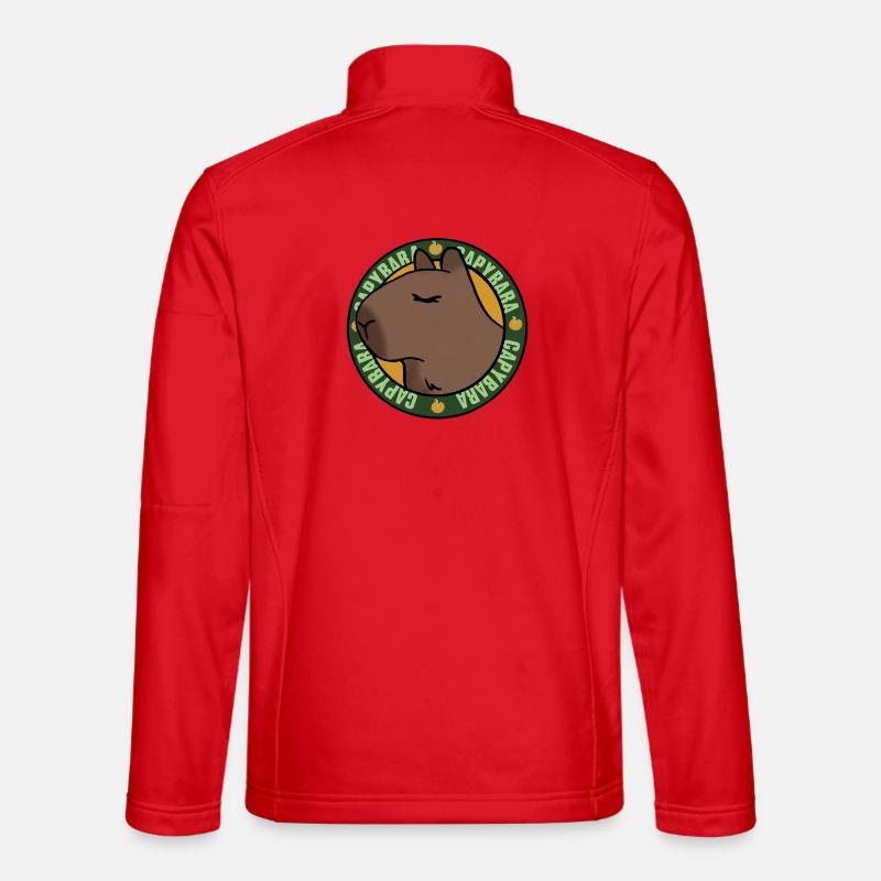 Capibara rilassato - Vibrazioni rilassate - Giacca softshell unisex - rosso