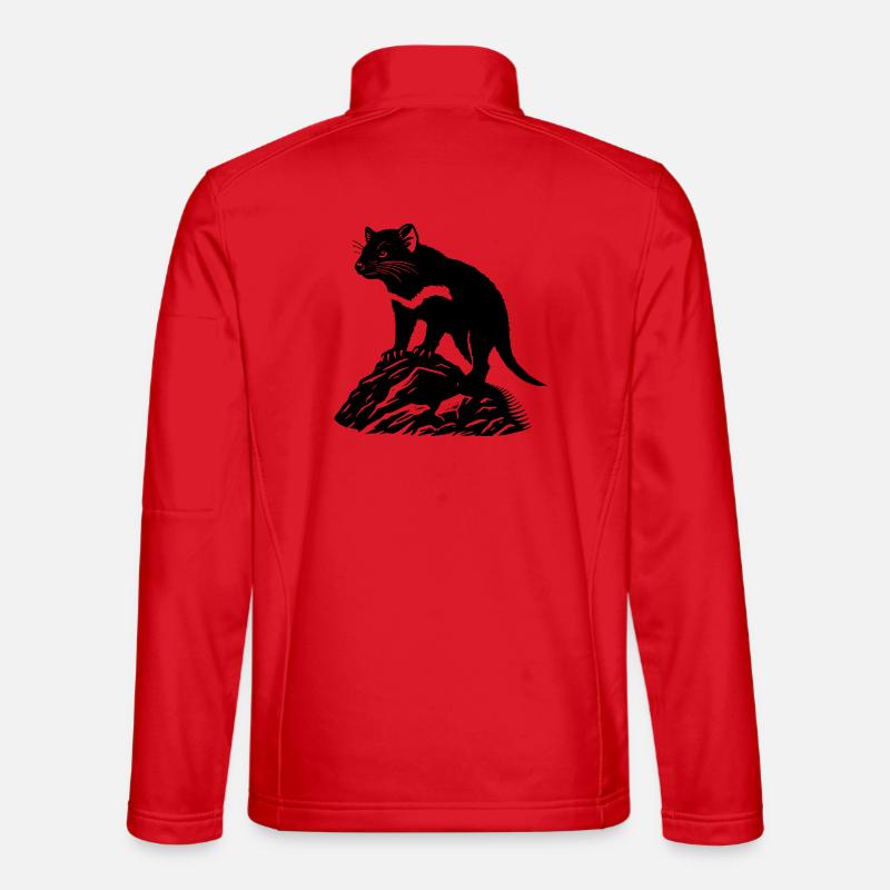 Tasmanian devil - Unisex Softshell Jacket - red