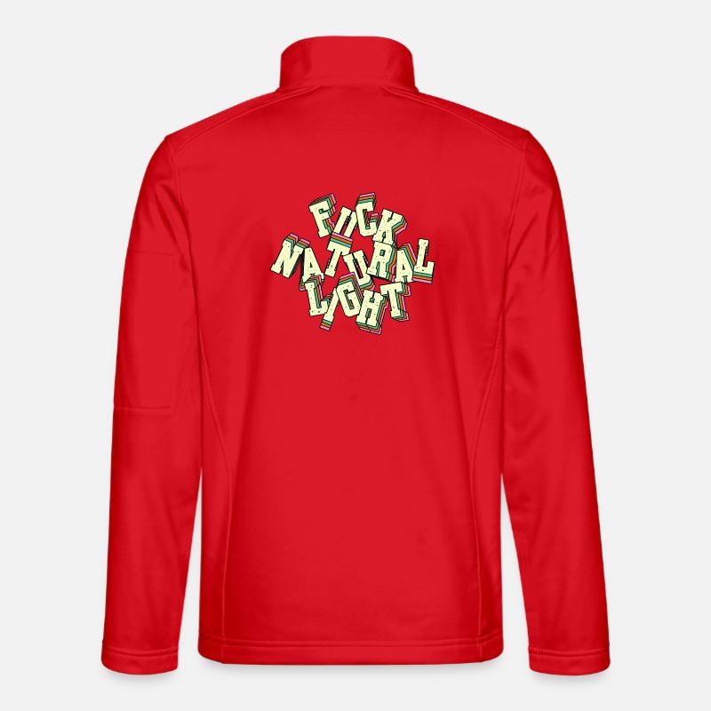 Fuck Natural Light - Unisex Softshelljacke - Rot