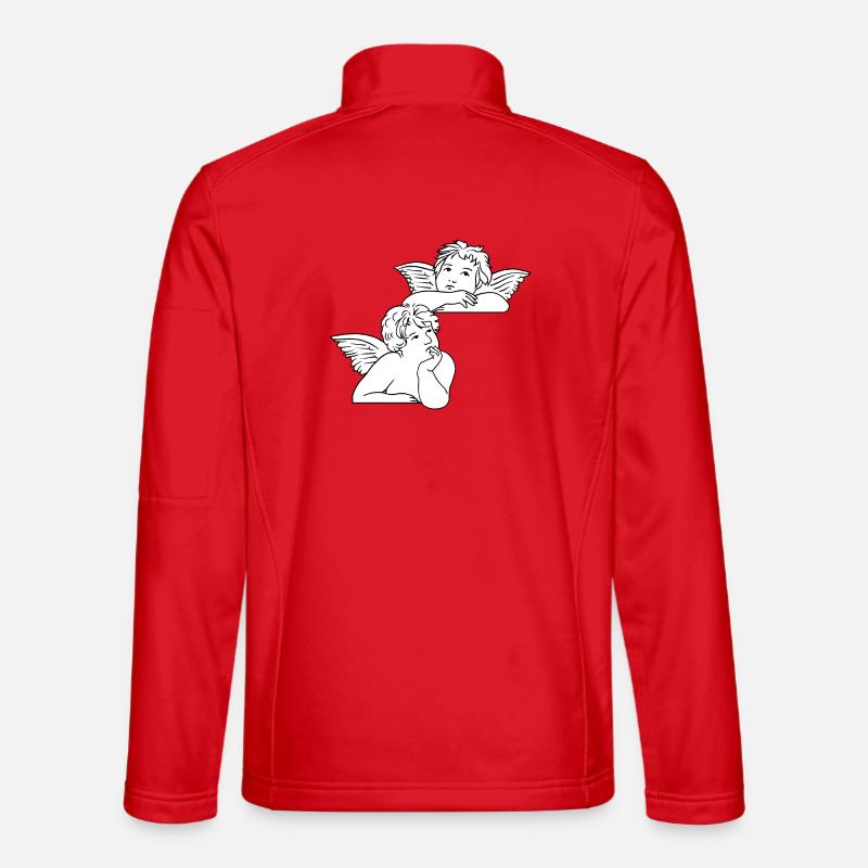 Putten-Strichzeichnungen - Unisex Softshelljacke - Rot