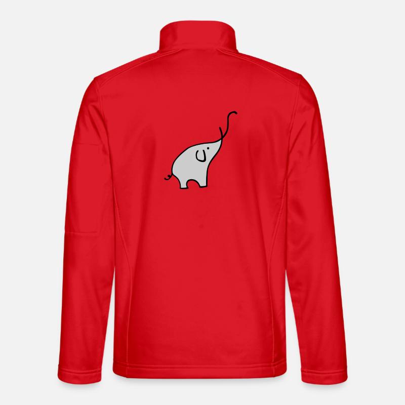 Elephan - Unisex Softshell Jacket - red